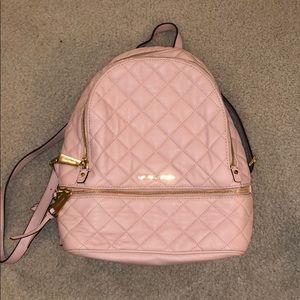 Pink michael kors backpack